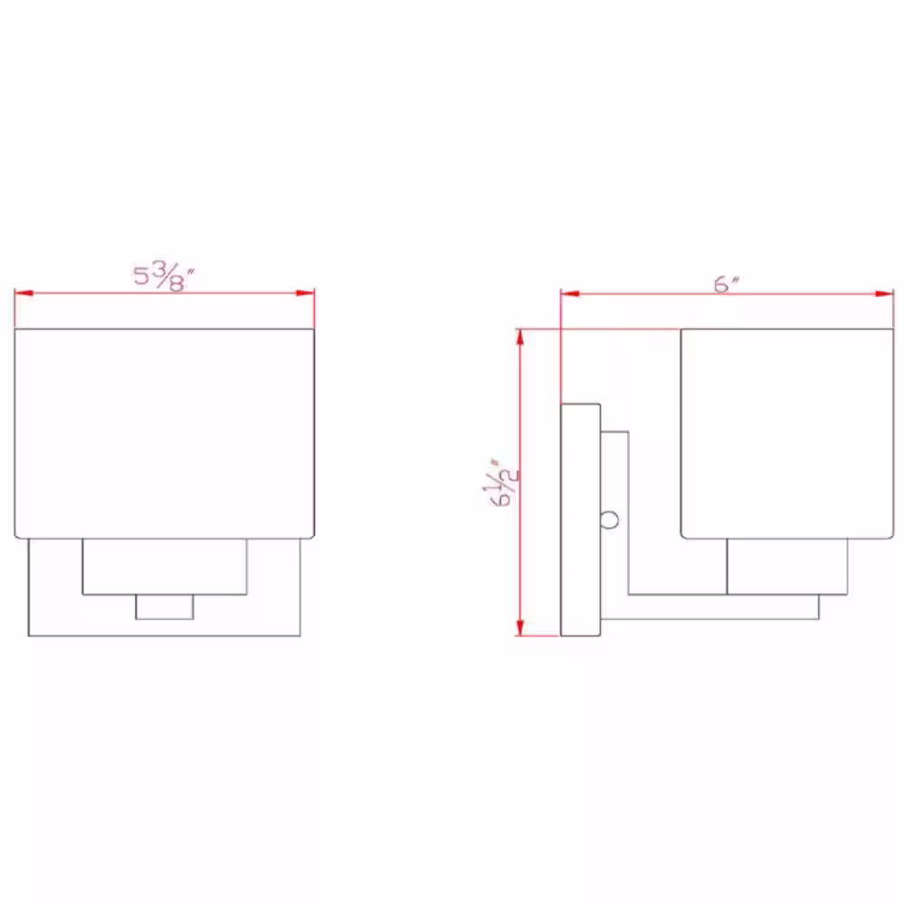 Design House Dove Creek 1-Light Satin Nickel Wall Sconce