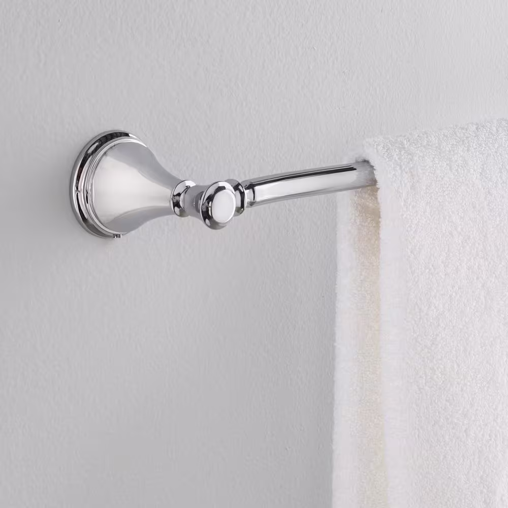 Delta Cassidy 24 in. Wall Mount Towel Bar Bath Hardware Accessory in Polished Chrome