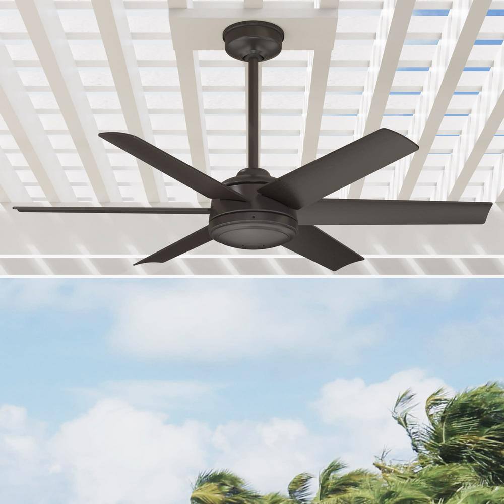 Hunter Jetty 52 in. Outdoor Noble Bronze Ceiling Fan with Wall Switch