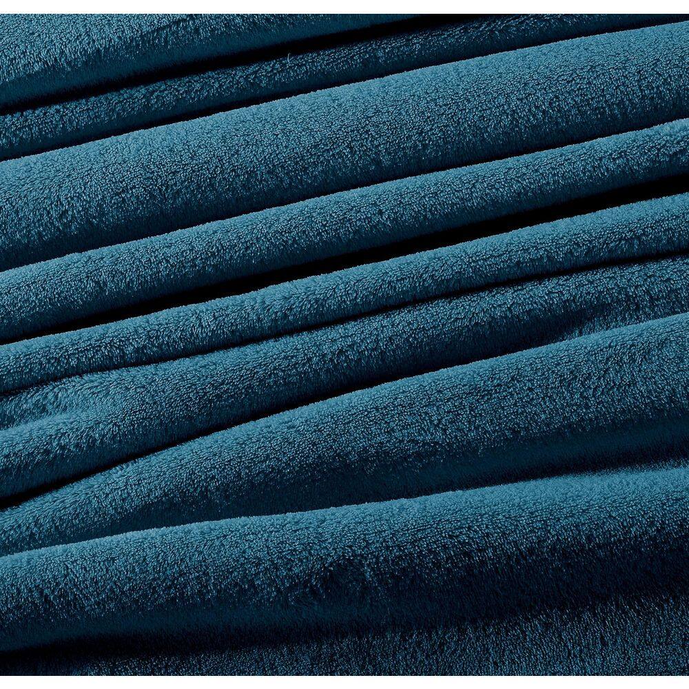 Harper Lane Velvet Plush Peacock Woven Polyester Twin Blanket