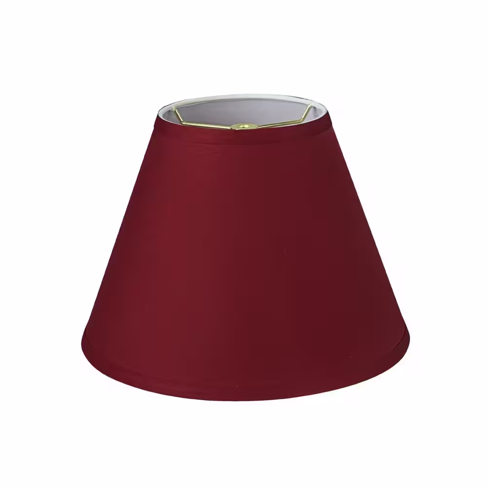 Aspen Creative Corporation 12 in. x 9 in. Blood Red Hardback Empire Lamp Shade
