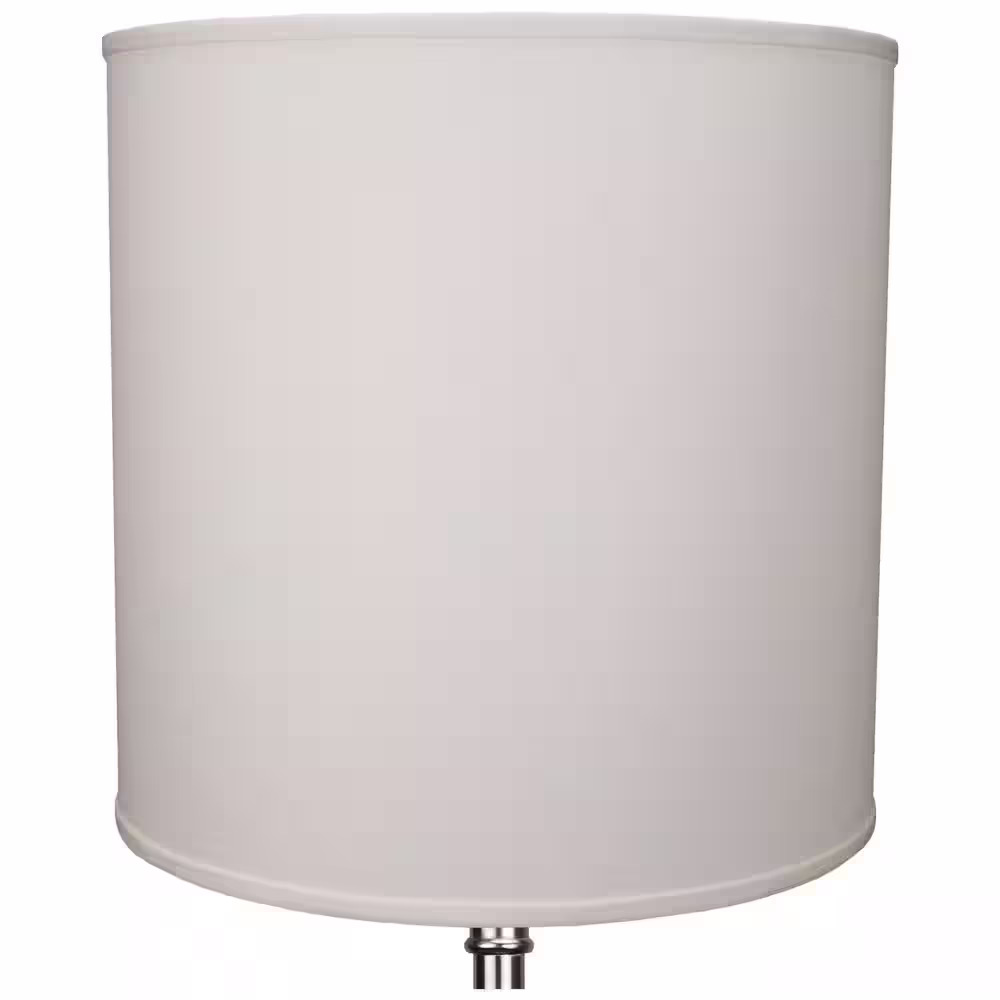 FenchelShades.com Fenchel Shades 18 in. Top Diameter x 18 in. Bottom Diameter x 18 in. Height Drum Lamp Shade - Linen Cream