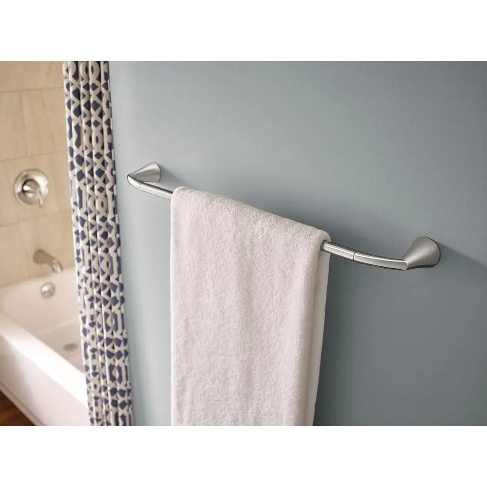 MOEN Glyde 24 in. Towel Bar in Brushed Nickel