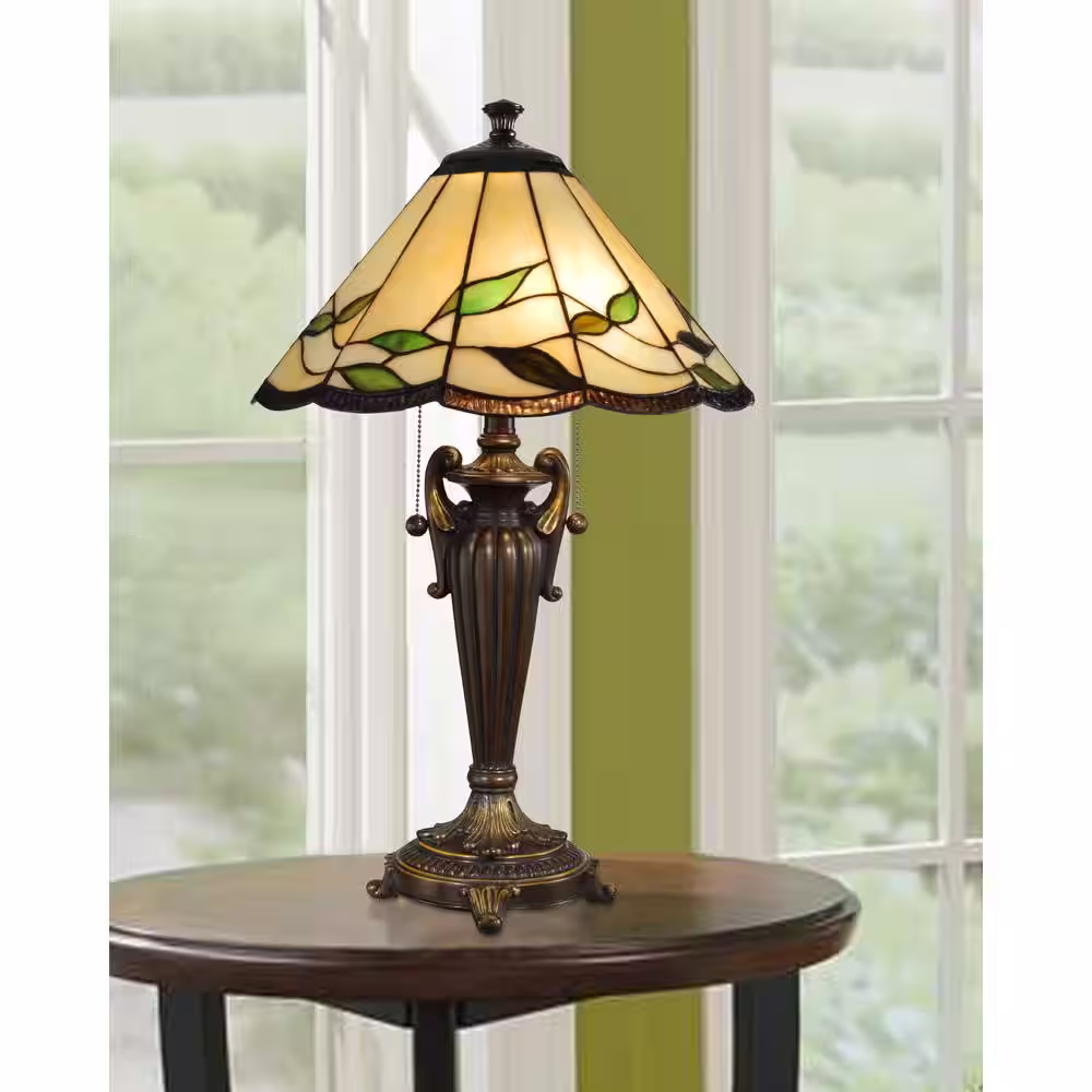 Dale Tiffany 26 in. Falhouse Antique Bronze Table Lamp