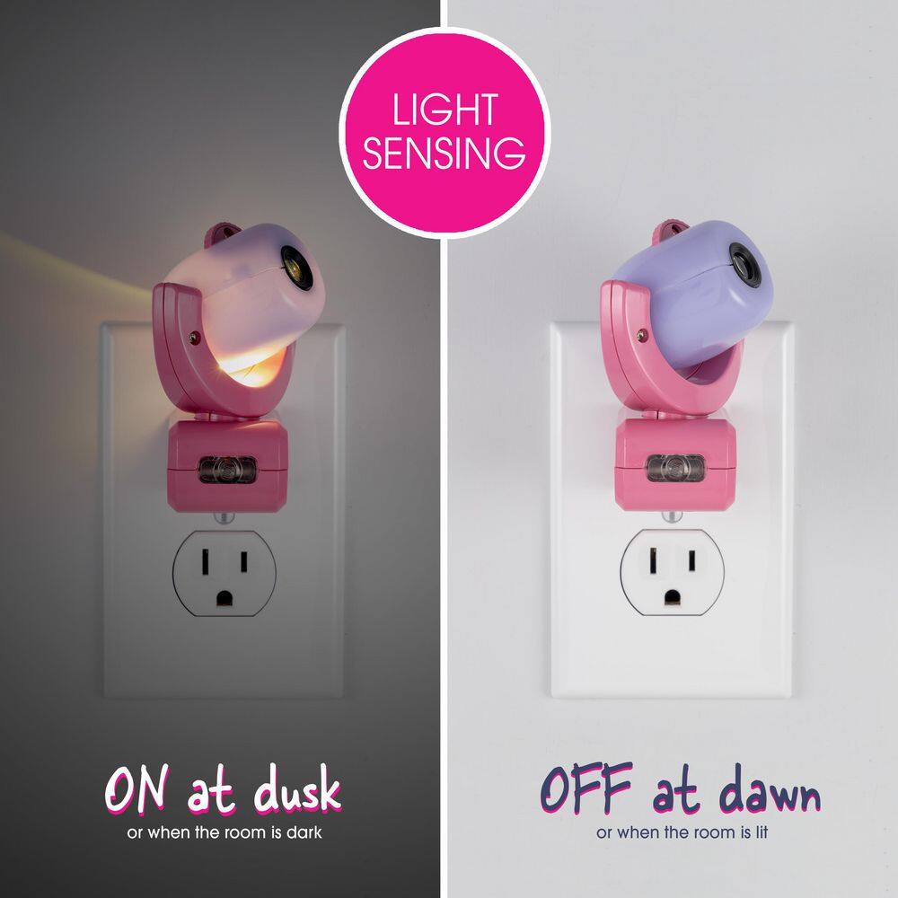 Disney Minnie Mouse 6-Image LED Night Light, Plug-In, Light Sensing