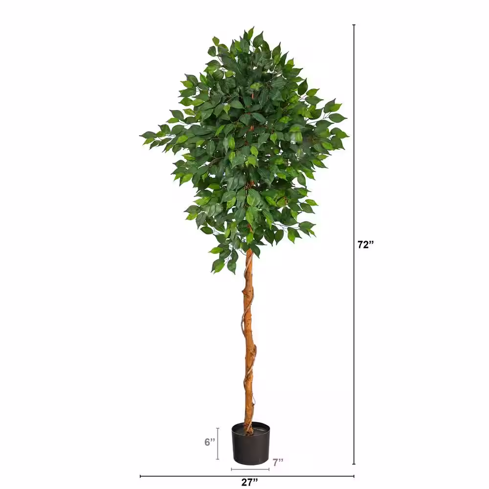 Nearly Natural 6 ft. Artificial Ficus Tree