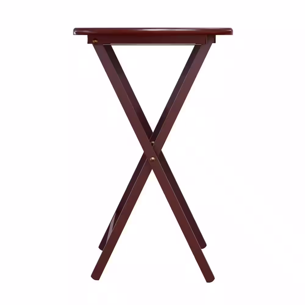 WINSOME WOOD Corbett Oversize Walnut 5-piece Snack Table