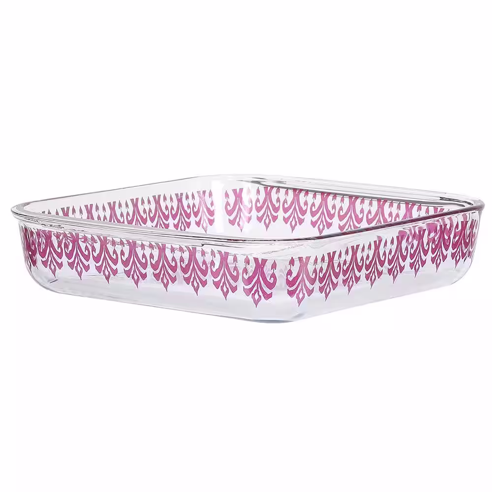 None 1.8 Quart Spicy Cloves Glass Square Baker