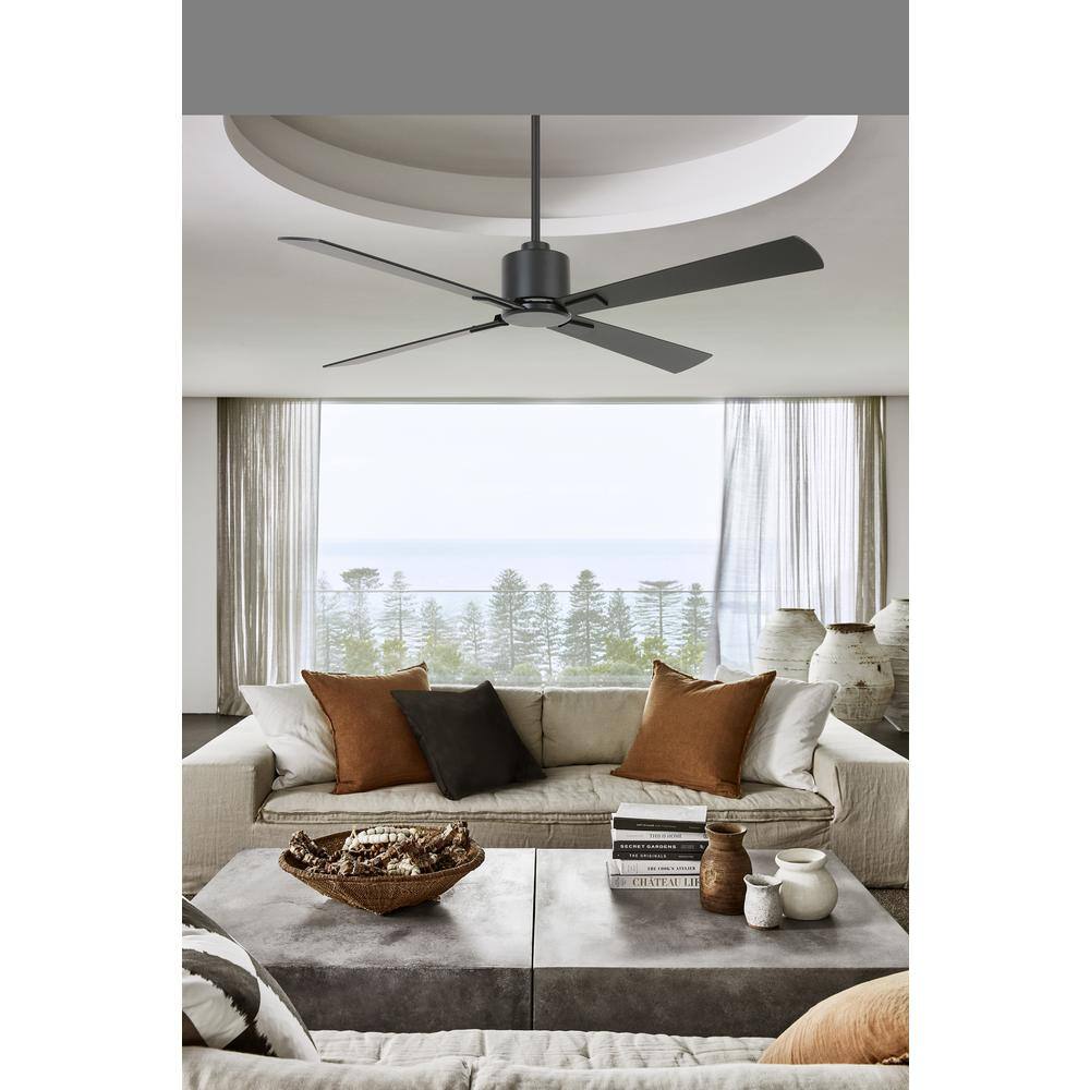 Lucci Air Climate 52 in. Black DC Ceiling Fan with Remote Control