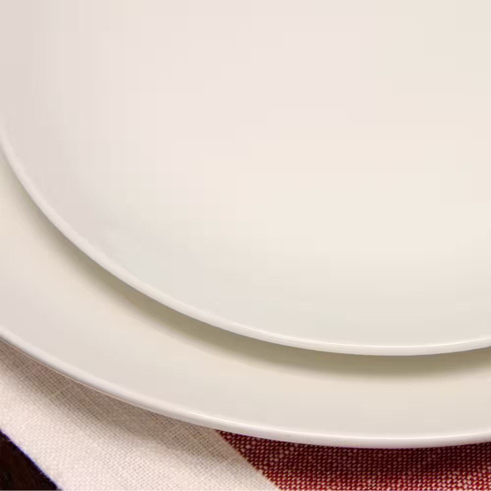 Gibson Ogalla 16-Piece Formal White Porcelain Dinnerware Set (Service for 4)