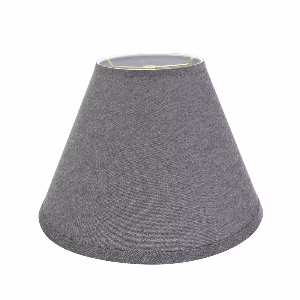 Aspen Creative Corporation 14 in. x 11 in. Grey Hardback Empire Lamp Shade
