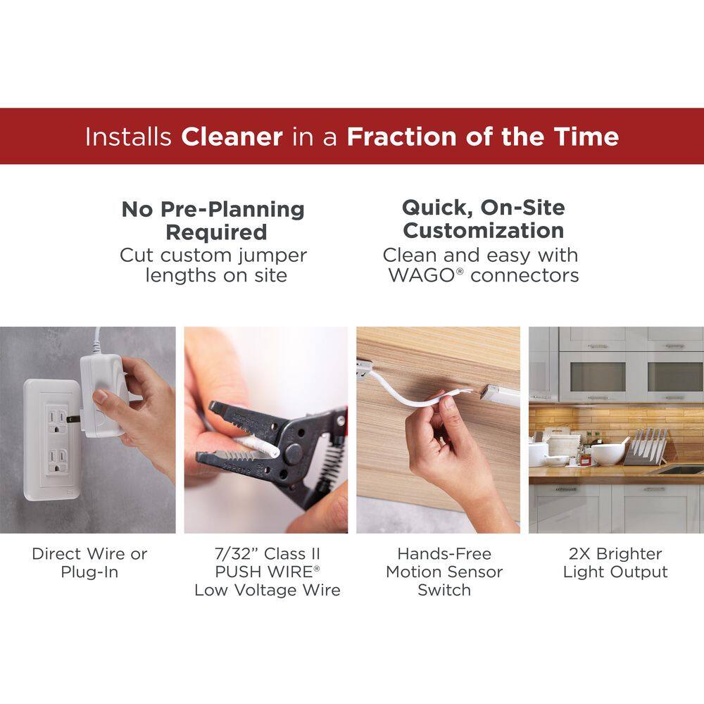 BLACK+DECKER Push Connect Jumper Wire Spool for Under Cabinet Lighting