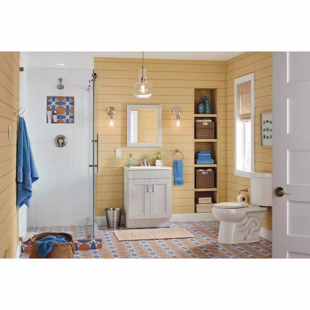 MOEN Darcy Single Post Toilet Paper Holder with Press and Mark in Brushed Nickel