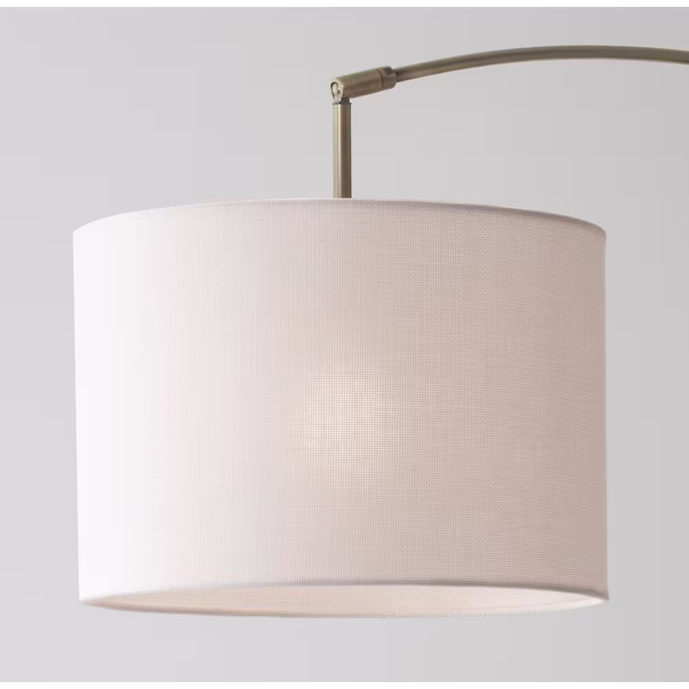 None 73.5 in. Antique Brass Bowery Arc Lamp