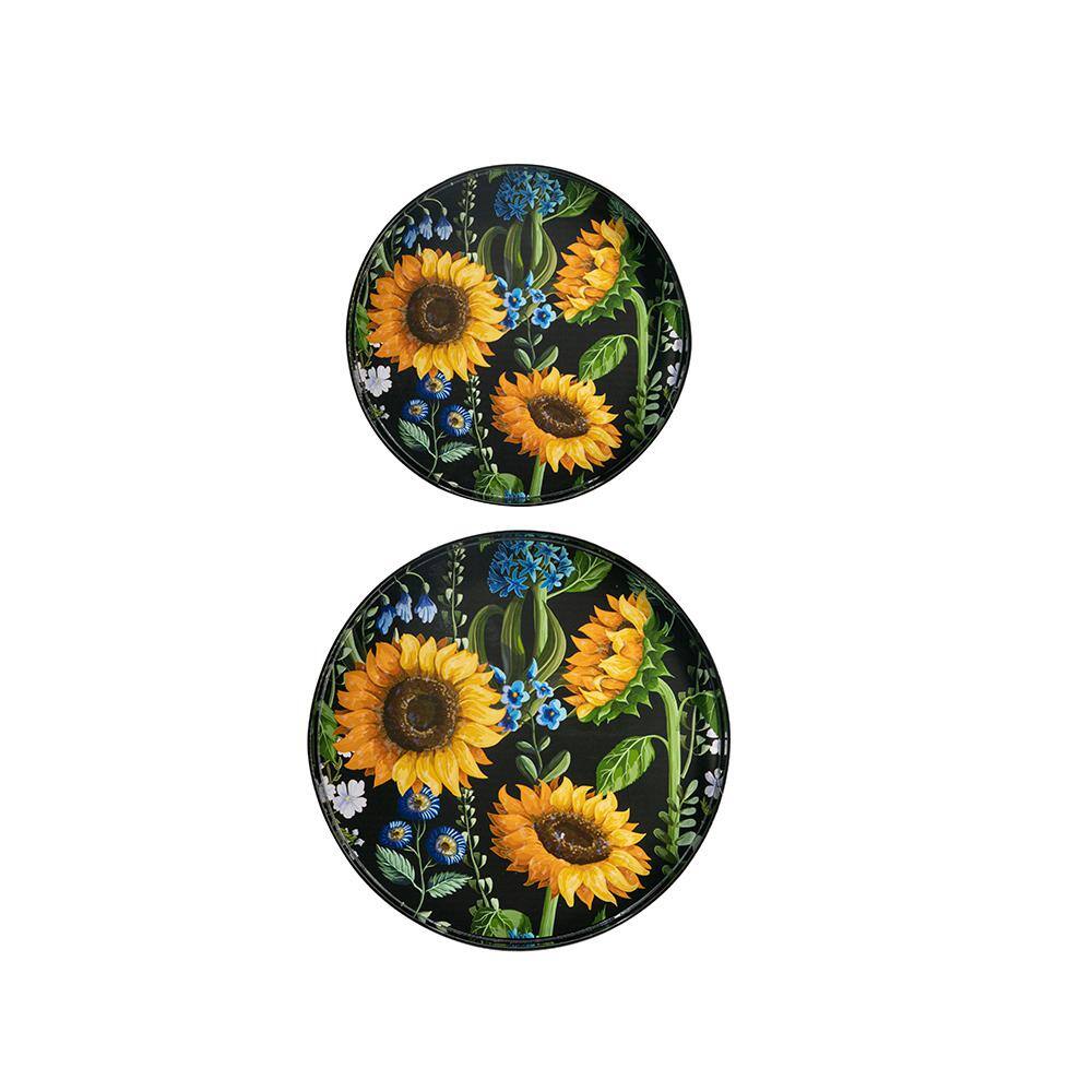 None Kieran Multi-Colored Decorative Tray (Set of 2)