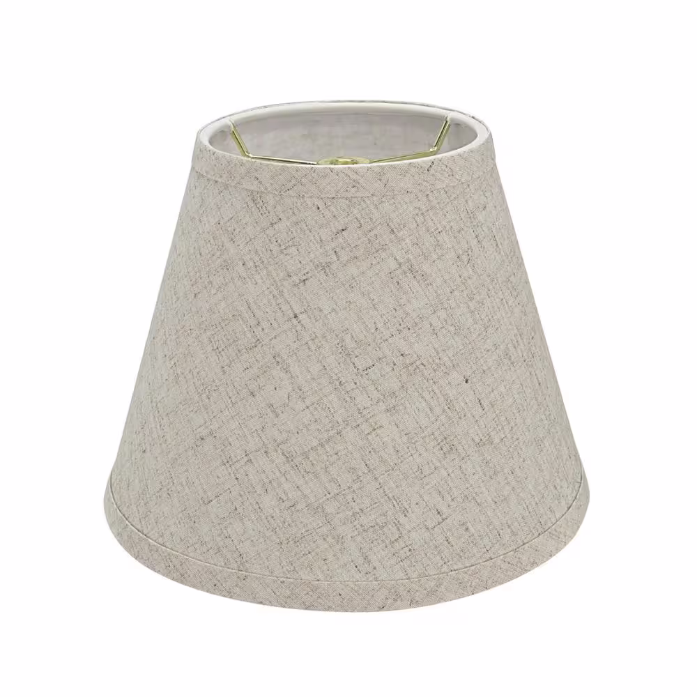 Aspen Creative Corporation 9 in. x 7 in. Beige Hardback Empire Lamp Shade