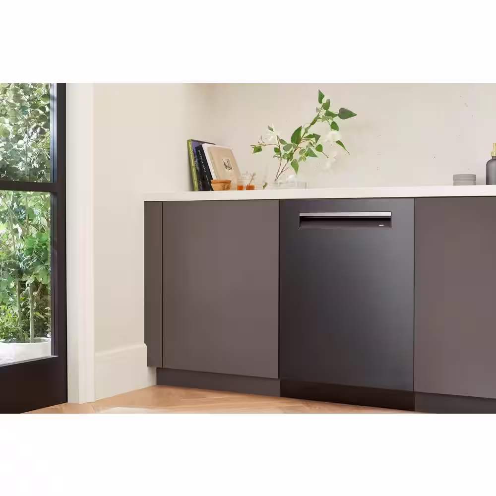Bosch 800 Series 24 in. Black Stainless Steel Top Control Tall Tub Pocket Handle Dishwasher with Stainless Steel Tub, 42 dBA