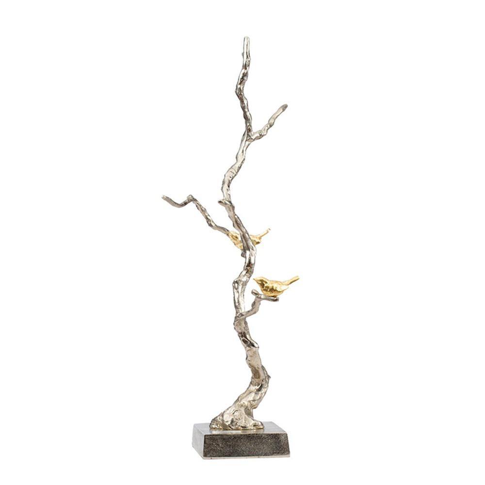 A & B Home Gold/Silver Branch Decor