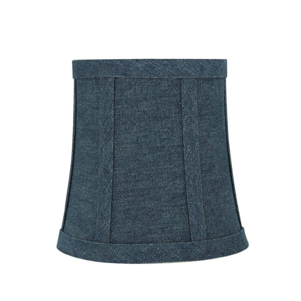Aspen Creative Corporation 5 in. x 5 in. Washing Blue Bell Lamp Shade (6-Pack)