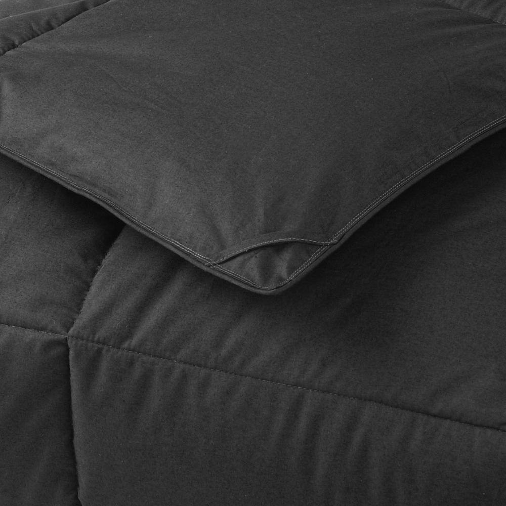 The Company Store LaCrosse LoftAIRE Charcoal Gray Extra Warmth Twin XL Alternative Down Comforter