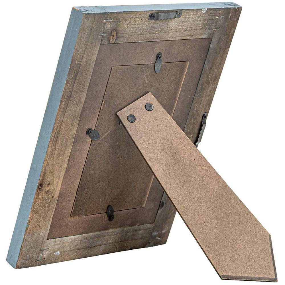 HAWOO Rustic 11 in. x 8 in. Blue Picture Frames