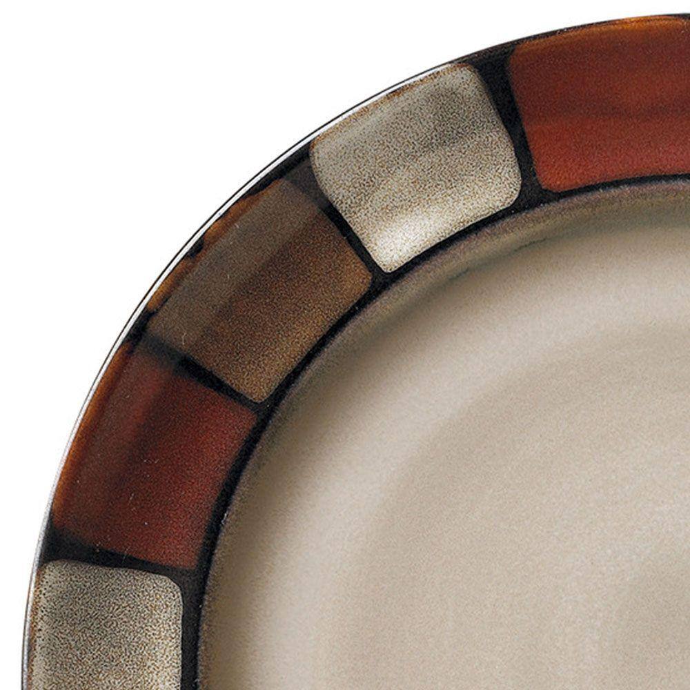 Pfaltzgraff Taos 16-Piece Casual Brown Stoneware Dinnerware Set (Set for 4)