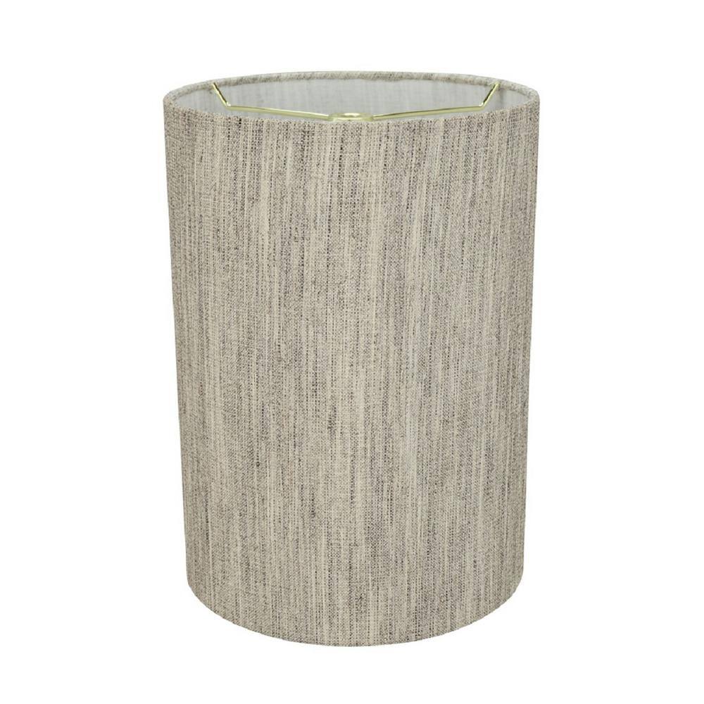 Aspen Creative Corporation 8 in. x 11 in. Light Grey Drum/Cylinder Lamp Shade