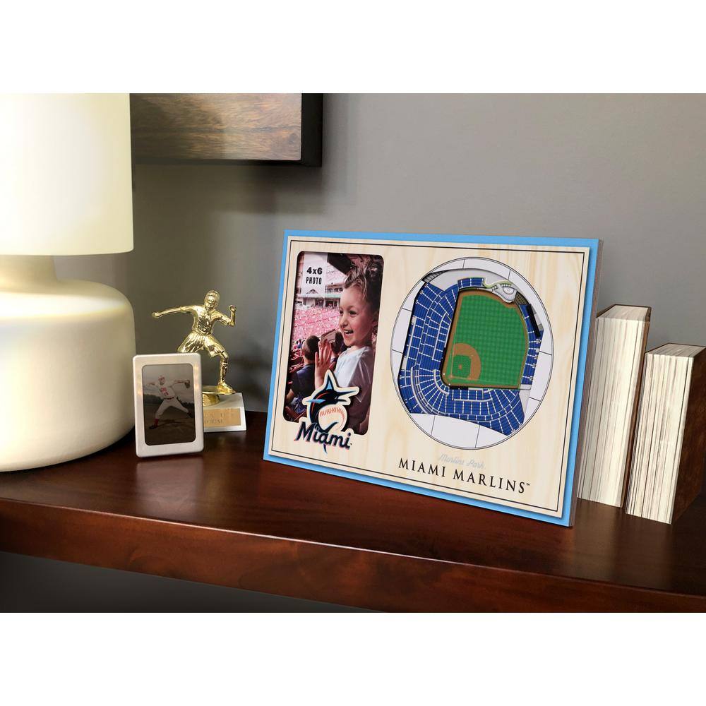 YouTheFan MLB Miami Marlins 3D StadiumView Picture Frame - Marlins Park