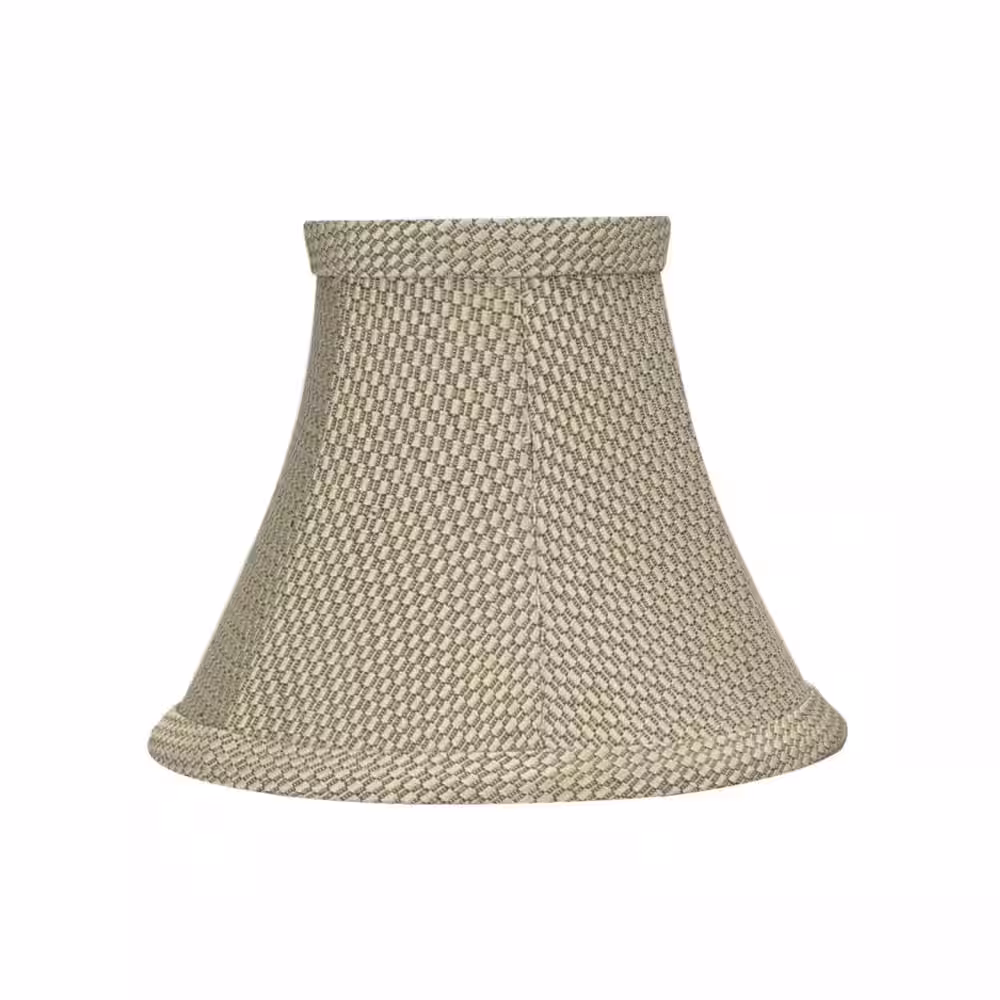 Aspen Creative Corporation 6 in. x 5 in. Light Beige Bell Lamp Shade (2-Pack)