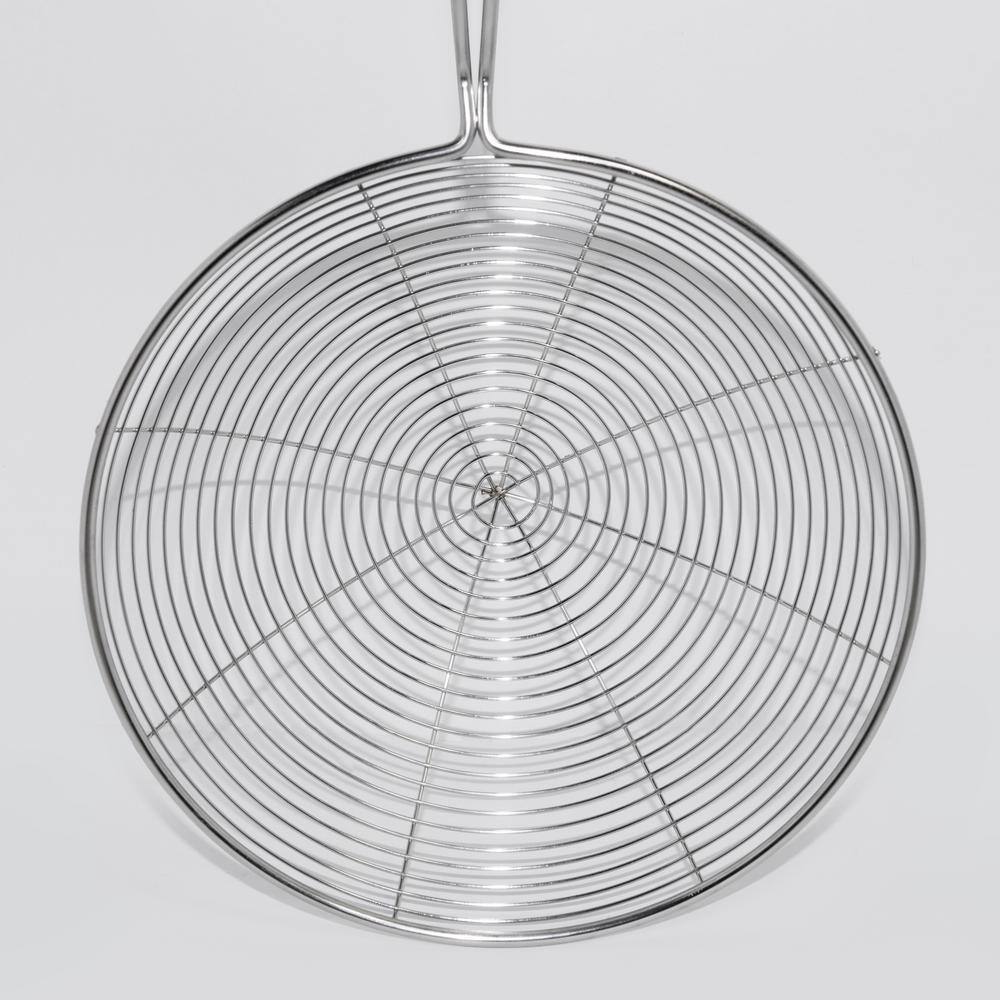 ExcelSteel 6 in. Stainless Steel Wire Strainer with Swirl Handle and Hook