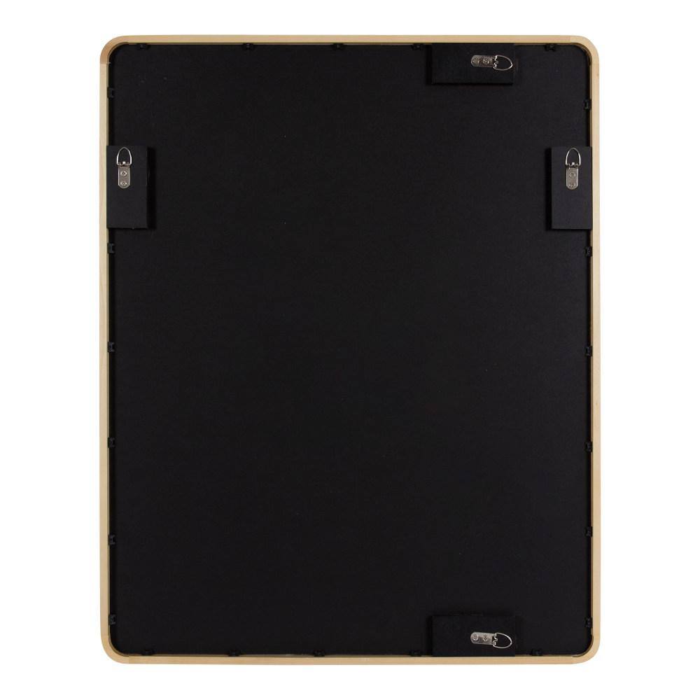 Kate and Laurel McLean 24.00 in. W x 30.00 in. H Natural Rectangle Mid-Century Framed Decorative Wall Mirror