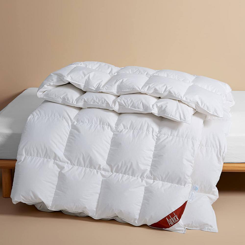None Medium Warm White Queen Size Down/Feather Blend Comforter