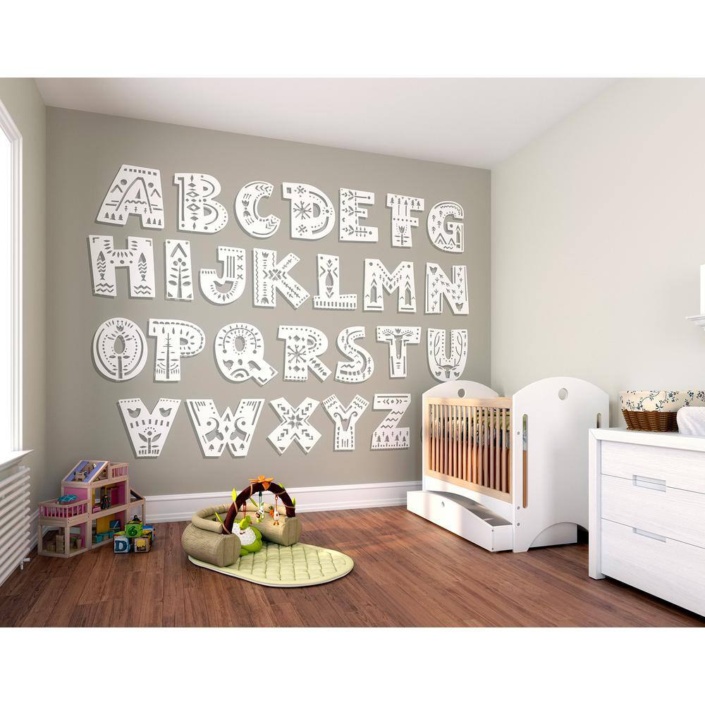 OhPopsi Patterned Alphabet Wall Mural