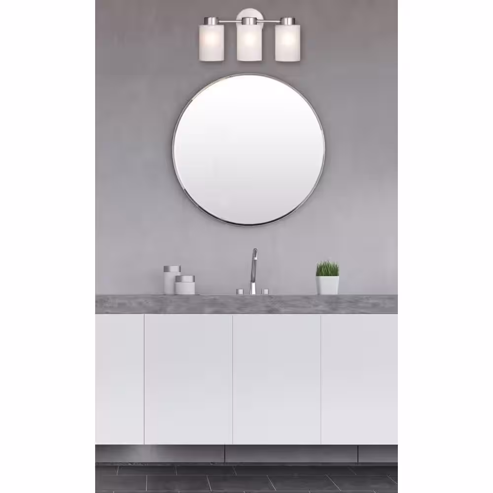 Westinghouse Sylvestre 3-Light Brushed Nickel Wall Fixture