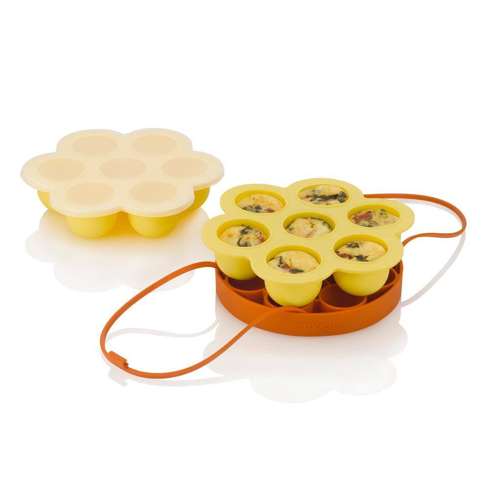 Zavor Egg Lover's Silicone 3-Piece Accessory Set Includes Cooking/Egg Rack and 2-Egg Bite Molds