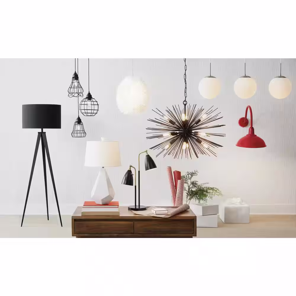 Adesso Director 62-1/2 in. Black Floor Lamp