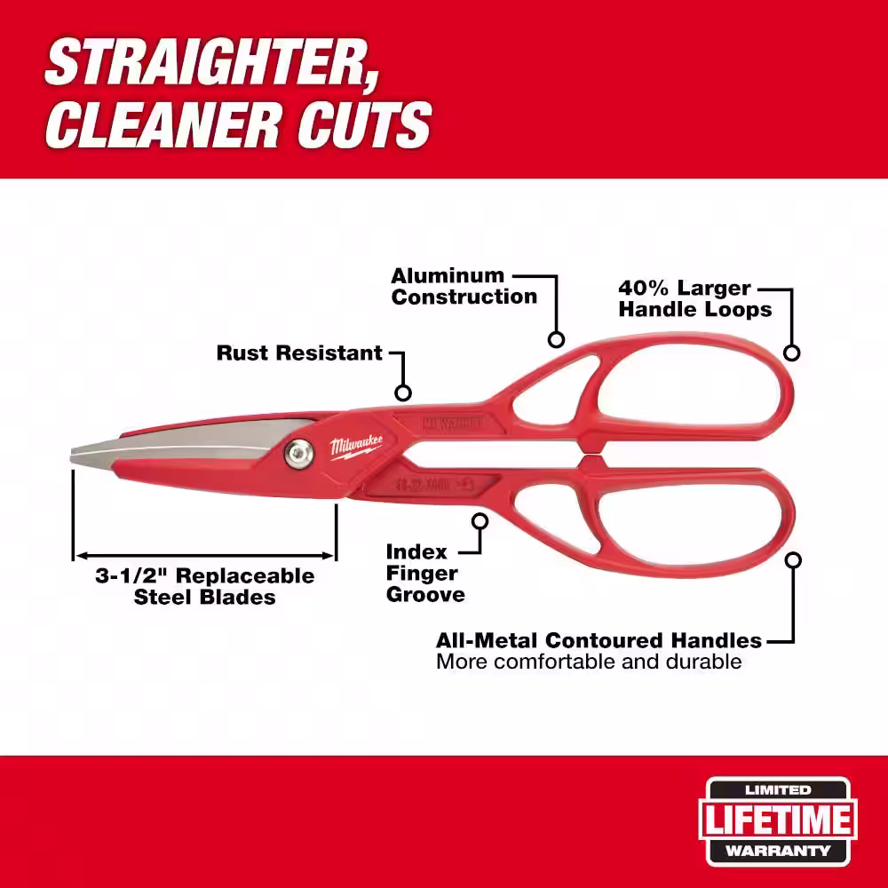 Milwaukee 13 in. Lightweight Tinner