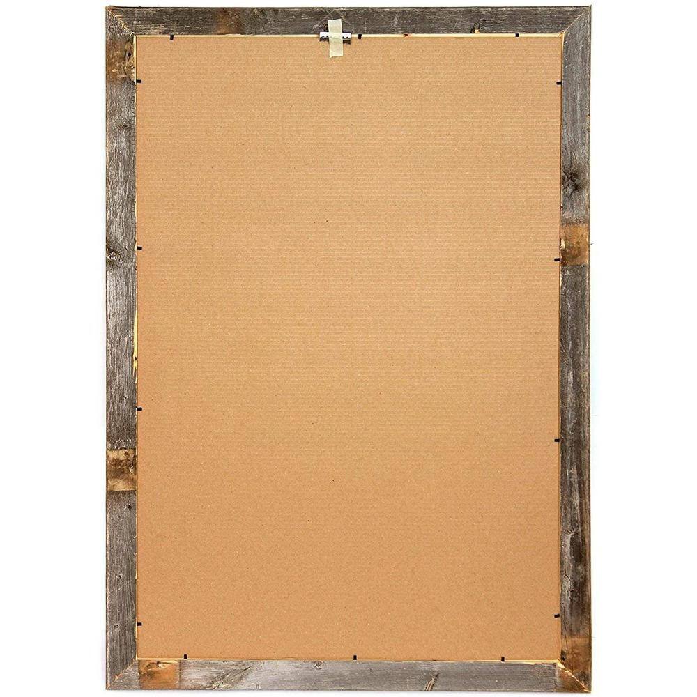 BarnwoodUSA Rustic Farmhouse 24 in. x 36 in. Espresso Reclaimed Picture Frame (1.5 in. Molding)