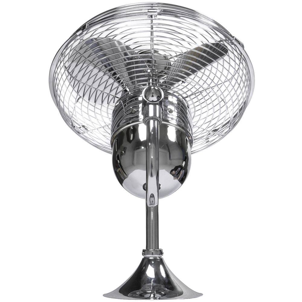 Atlas Kaye 13 in. Indoor/Outdoor Polished Chrome Ceiling Fan with Wall Control