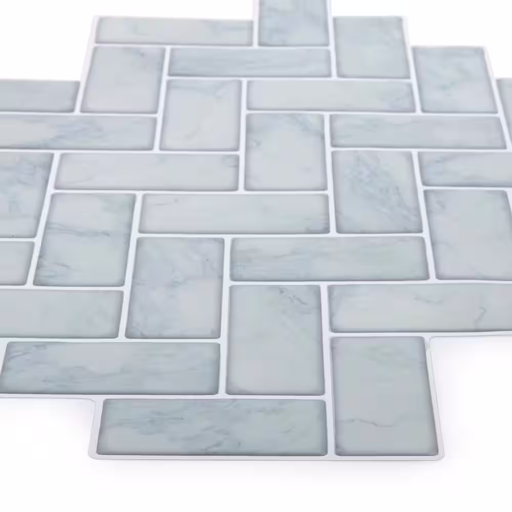 None Peel and Stick Wall Tiles for Kitchen Backsplash Bathroom and Living Room