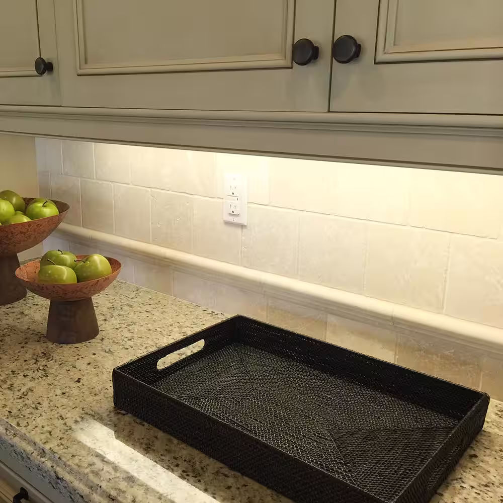 Feit Electric 16 ft. Plug-In White Strip Light Cuttable Linkable Integrated LED Color Changing CCT Onesync Under Cabinet Light