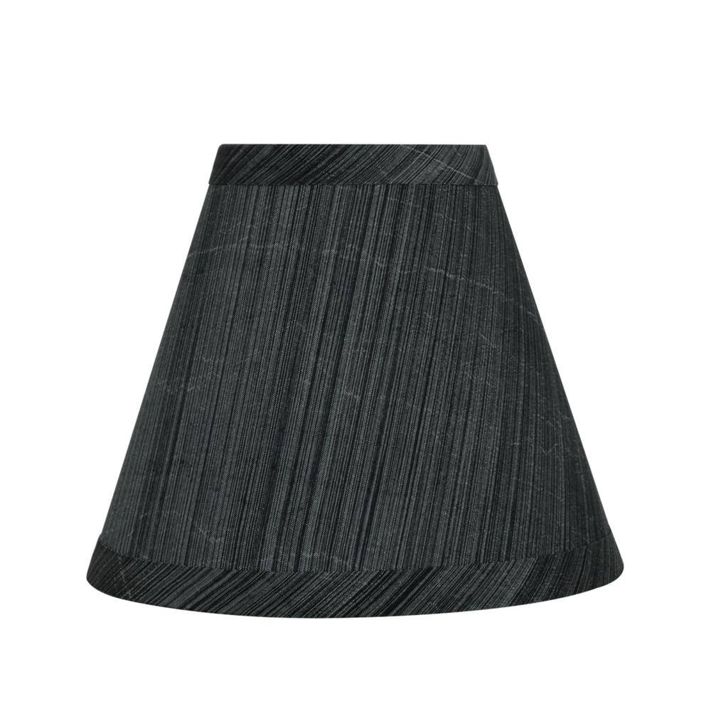 Aspen Creative Corporation 6 in. x 5 in. Grey and Black Hardback Empire Lamp Shade (6-Pack)