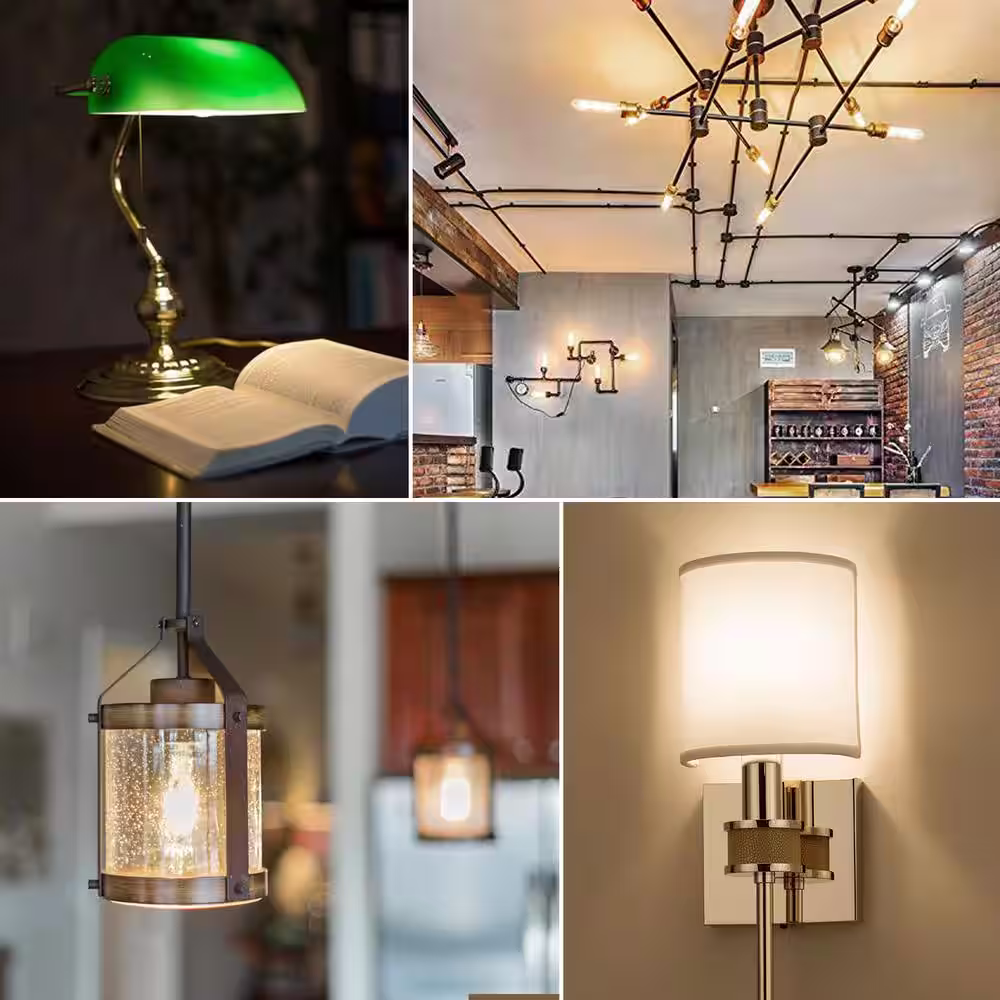 LUXRITE 60-Watt, 5-Watt Equivalent T10 Dimmable Edison LED Light Bulbs UL Listed 3000K Soft White (6-Pack)