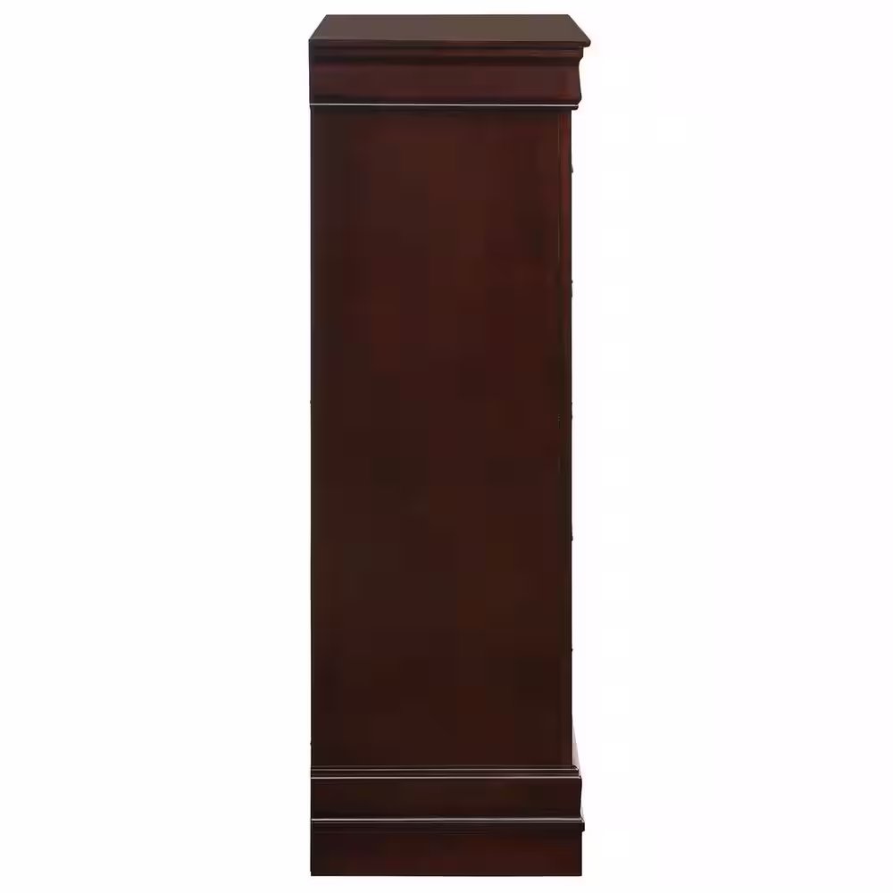 Picket House Furnishings Ellington 5-Drawer Chest in Cherry