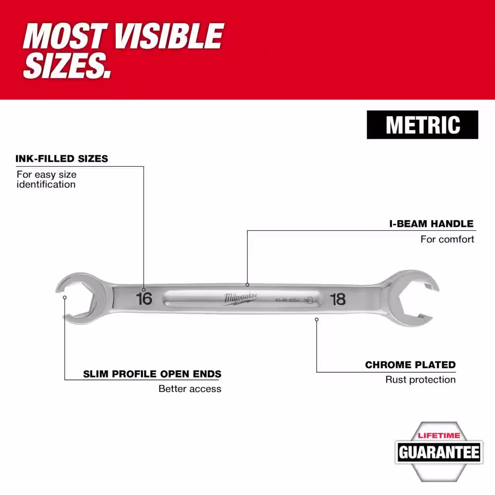 Milwaukee 3-Pieces Flare Nut Sae Wrenches