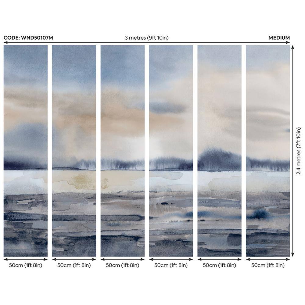 OhPopsi Winter Sunset Landscapes Wall Mural