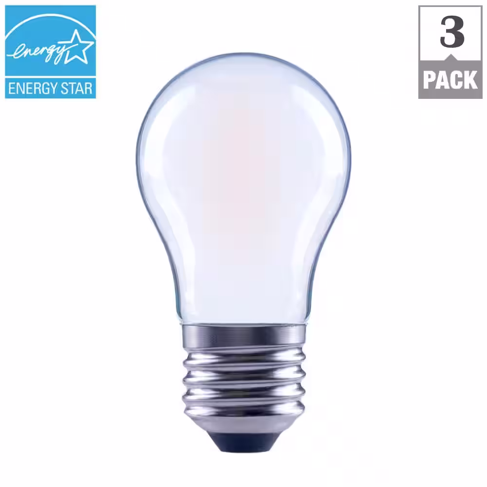 EcoSmart 40-Watt Equivalent A15 Dimmable ENERGY STAR Frosted Glass Decorative Filament Vintage LED Light Bulb Daylight (3-Pack)