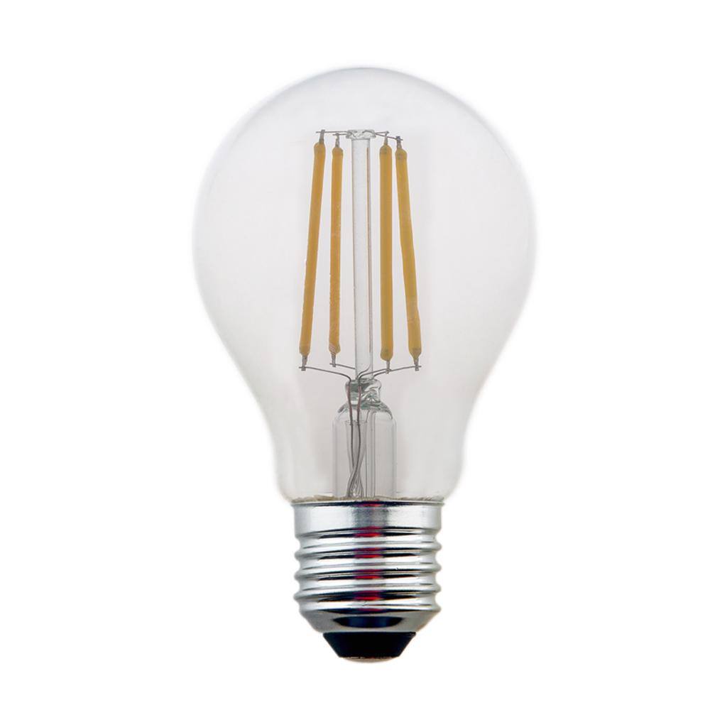 None 75-Watt Equivalent A-19 Dimmable Edison LED Light Bulb Clear Glass Soft White (1-Pack)