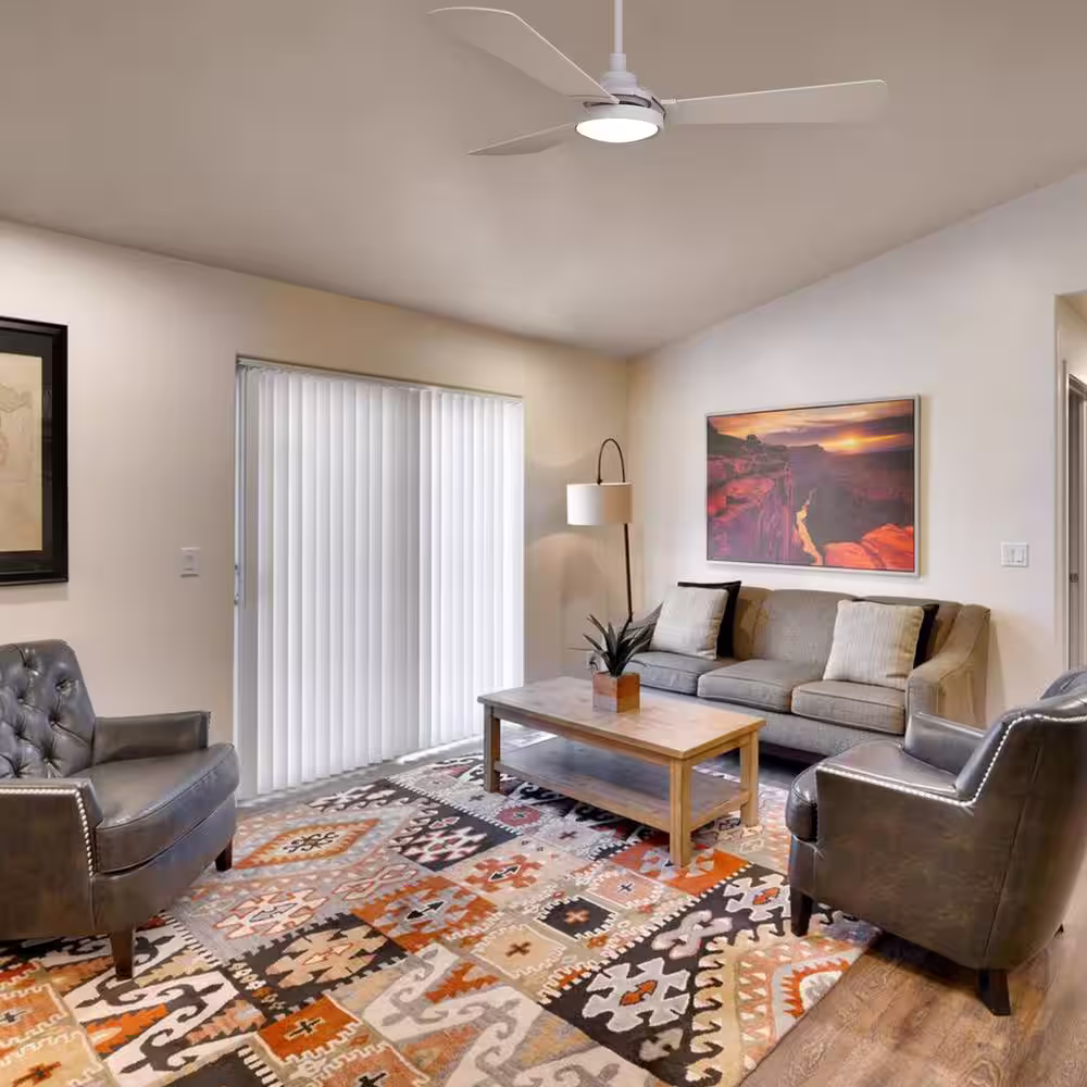 CARRO Veter 52 in. Dimmable LED Indoor/Outdoor White Smart Ceiling Fan, Light and Remote, Works with Alexa/Google Home/Siri