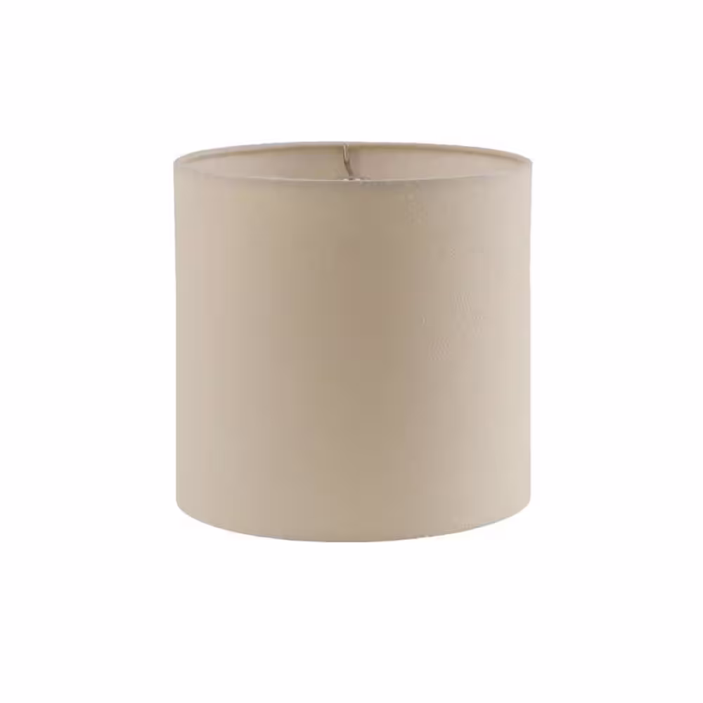 Aspen Creative Corporation 8 in. x 8 in. Beige Drum/Cylinder Lamp Shade